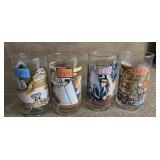 Star wars Return of the Jedi 4 glasses