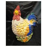 Beautiful Rooster cookie Jar made by Alco