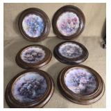 Floral limited edition collectors plates each in