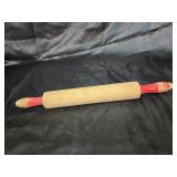 Country rolling pin beautiful red handles