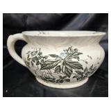 Antique porcelain chamber pot 9 inches diameter