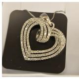 Diamond Heart Pendent by Danberry Mint