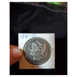 1891 CC silver dollar