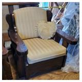 Pair of good sturdy wood chairs