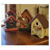 Group of 3 smaller sized birdhouses