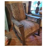 Padded rocking chair