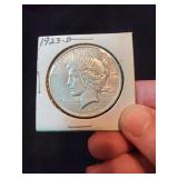 1923 D Peace Liberty half dollar