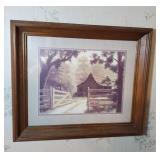 Country Barn print approx size is 20 x 17 inches