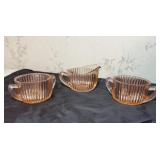 Pretty pink sugar and creamer set