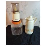 Food chopper coffee butler & jar