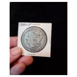 1880 P Morgan silver dollar