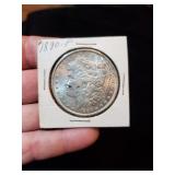 1890 P Morgan silver dollar