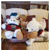 Collection of stuffed bears