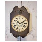 Verichron blue floral wall clock