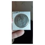 1880 P Morgan silver dollar