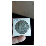 1889 O Morgan silver dollar