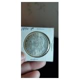 1890 P Morgan silver dollar