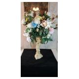 Cherub flower arrangement approx 36 inches tall