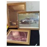 Group of 3 prints and a mirror