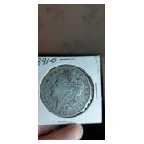 1891 P Morgan silver dollar