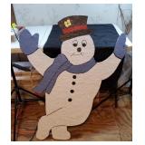 Frosty the snowman wood decor approx approx 41
