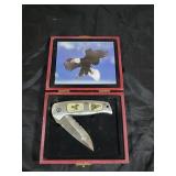 American Eagle knife in case