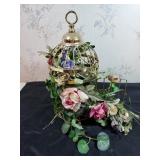 Home interior birdcage approx 12 inches tall