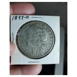 1897 O Morgan silver dollar