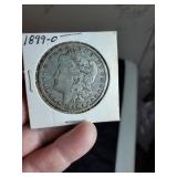 1899 O Morgan silver dollar