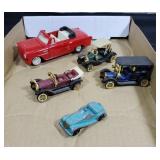 Group of miniature cars
