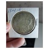 1921 S Morgan silver dollar