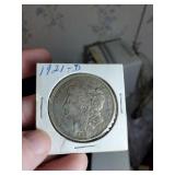 1921 D Morgan silver dollar