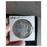 1896 P Morgan silver dollar