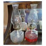 Pair of oil lamps