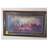 Home interior Horse print approx 31 x 18 inches
