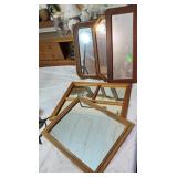 Group of 5 mirrors various sizes