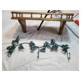 Home interior shelf and metal ivy hanger