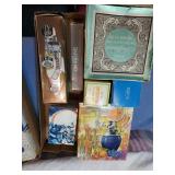 Box of Avon perfume bottles