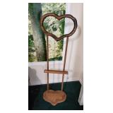 Heart shaped Quilt hanger approx 45 inches tall