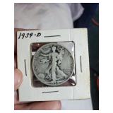 1934 D Liberty walking half dollar