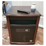 Red stone electric heater currently in good