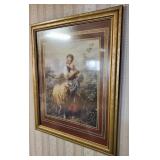Home interior Shepherd girl print approx size is