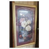Home interior floral print approx 17 x 31 inches