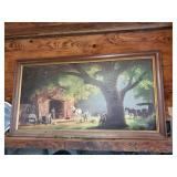 Paul Detlefsen blacksmith shop print approx 52 x