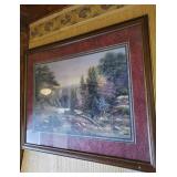 Home interior waterfall print approx 24 x 30