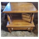 Empire Large end table with drawer approx 21