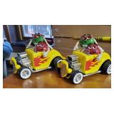 Pair of M&M hot rods approx 12 inches long
