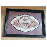 Home interior love birds print approx size is 19