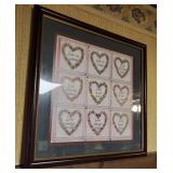 Home interior Love is print approx 18 x 18