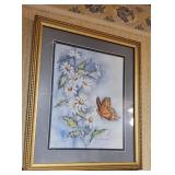 Home interior butterfly print approx 16 x 19